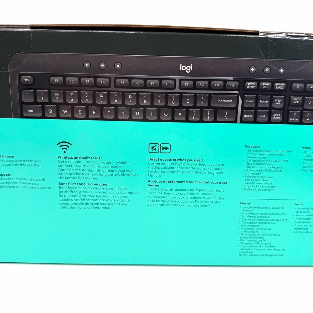 Logitech Black MK540 Advanced Combo Wireless Keyboard and Mouse Set